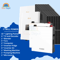 -------SunVault Package-------- 10KW Inverter  10KWH Lithium  Battery  12 x 545W Solar Panels Roof Rack Thunder Arrestor Cables